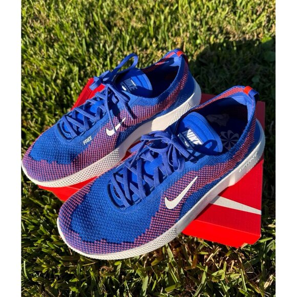 11 MEN'S NIKE FREE 2025 BLUE ORANGE WHITE SNEAKERS SPORTSWEAR HF1078-401 RUNNING - Picture 6 of 11